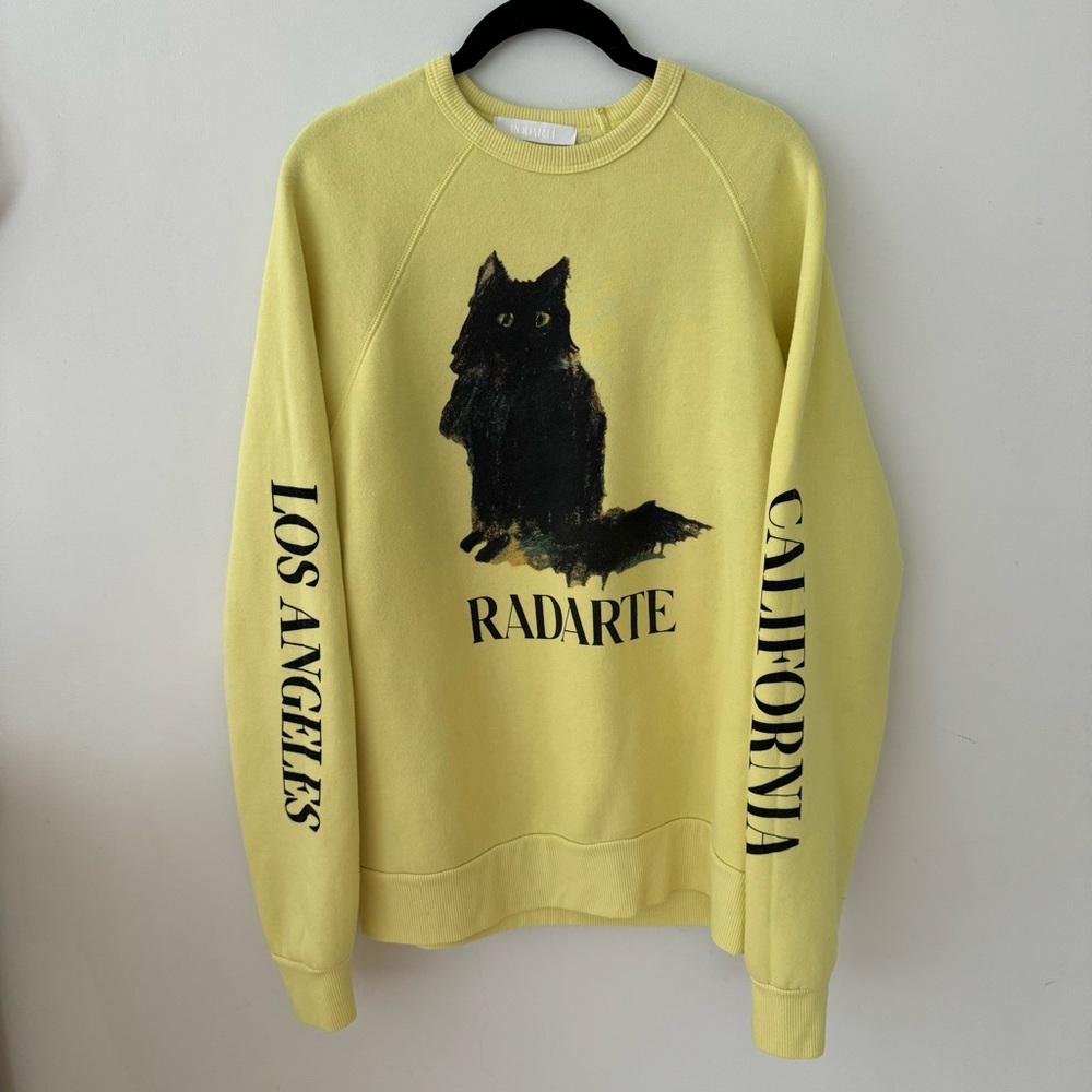Rodarte X Made Limited Edition Black Cat Sweatshirt, Medium